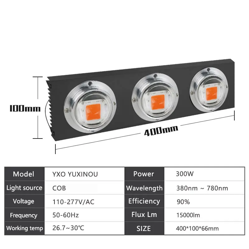 Светодиодный grow светильник 100/200/300/400/500W полный спектр для внутреннего парниковых расти палатку успешно выращивайте растения светодиодный светильник для Вег цвету режим