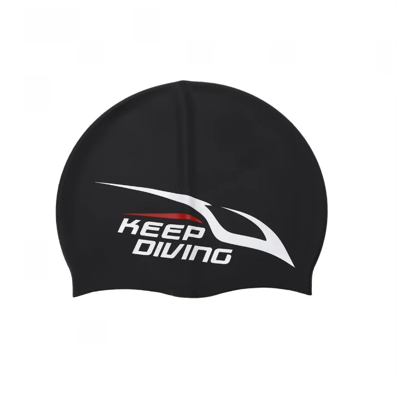 Silicone Elastic Waterproof Swimming Cap Adults Long Hair Ears Protection Scuba Diving Swimming Hat Cap Swim Pool Accessory