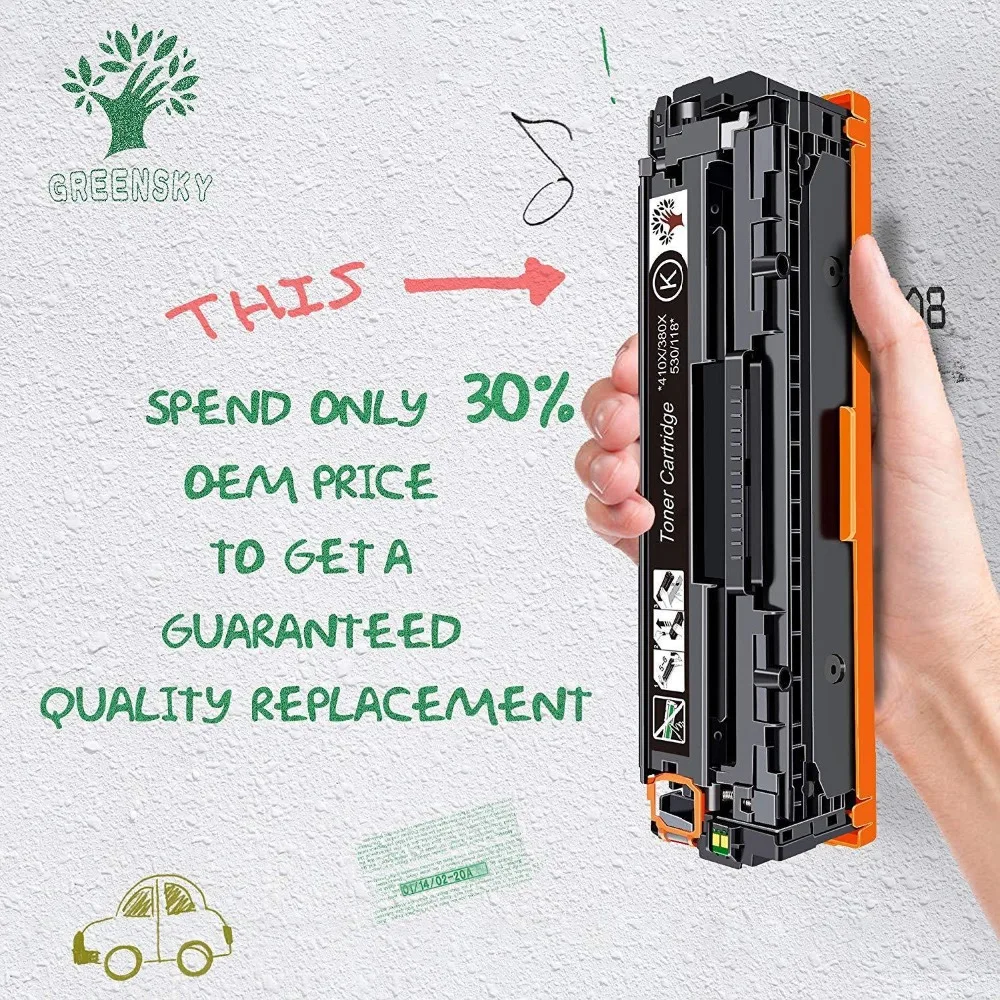 GREENSKY 5 шт./компл. CC530A CC531A CC532A CC533A 304A тонер картридж для hp Цвет LaserJet CP2025 CP2025n CP2025dn CM2320n