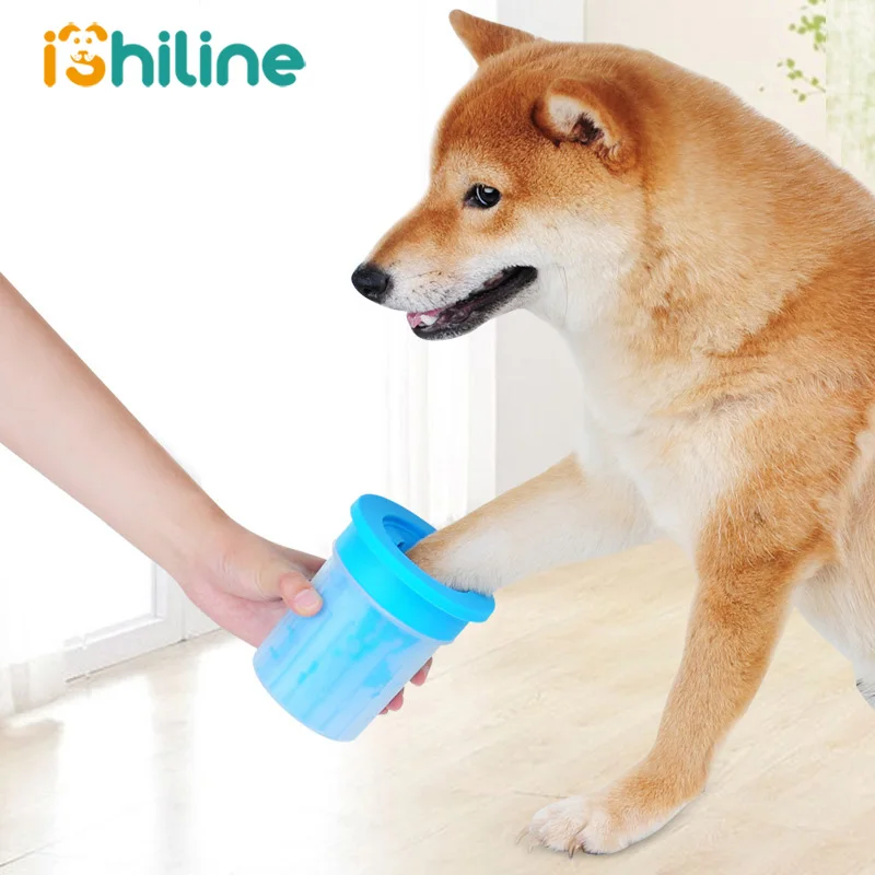 Очиститель для кошек и собак чашка очистки ног инструмент пластиковая моющая