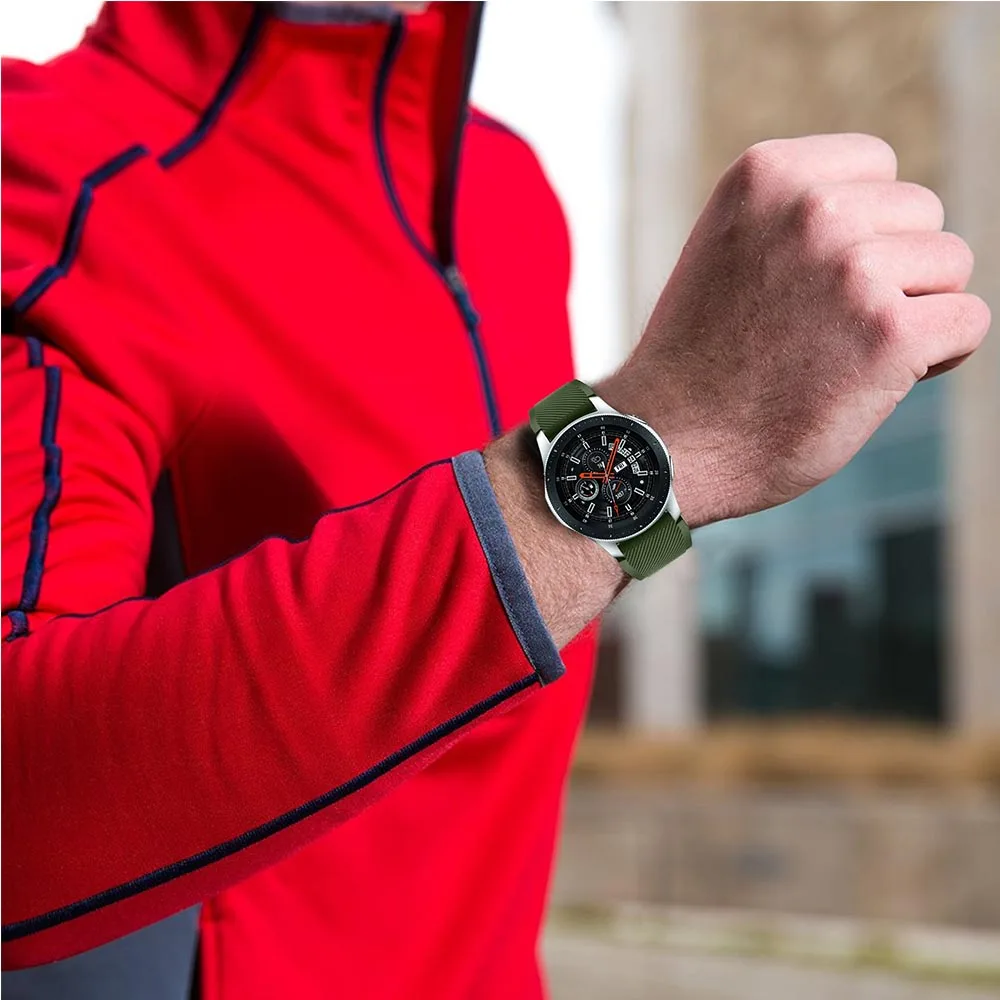 Ремешок силиконовый для смарт-часов Samsung Gear S3 сменный Браслет Galaxy 46 мм Frontier/Classic