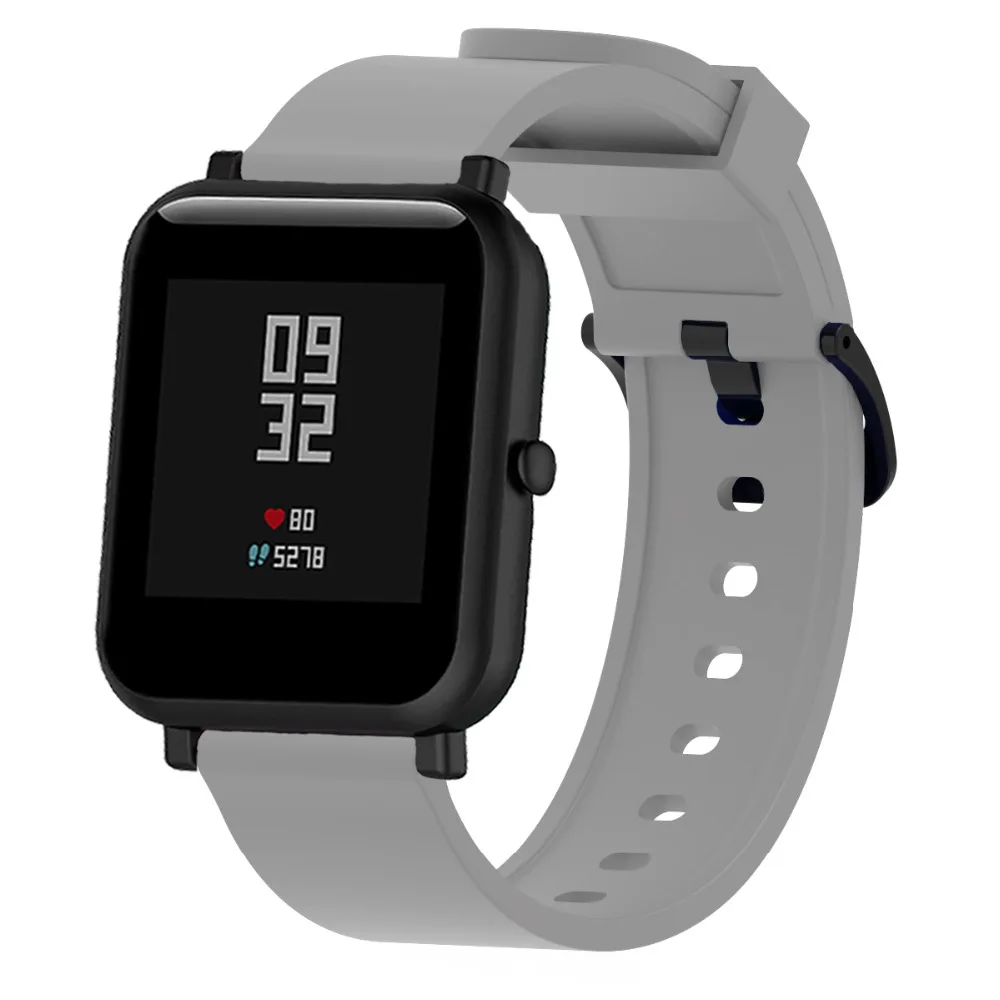 Силиконовый ремешок FIFATA для Xiaomi Amazfit Bip GTS S 2 часы браслет 20 мм Спортивные ремни Honor