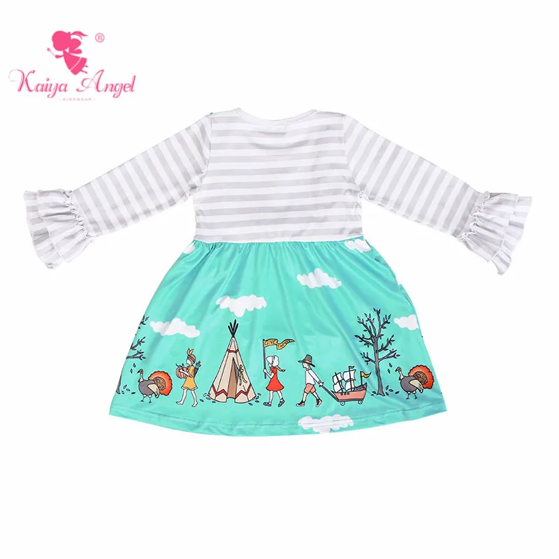 Kaiya Angel/Детские платья для девочек Новинка 2018 года одежда малышей сезон