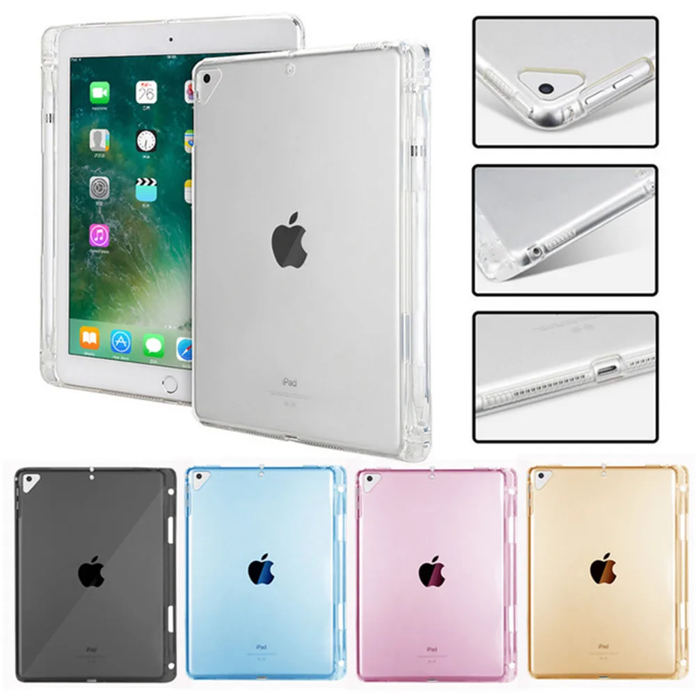 Прозрачный чехол для iPad Pro 11 задняя крышка с карандашом мягкий силиконовый