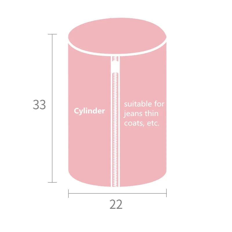Cylinder Розовая Сетчатая Сумка для стиральной машины для бюстгальтера, нижнего белья, носков, защитные сумки для стирки, переносная сетка для стирки, сумка для хранения одежды - Цвет: Cylinder