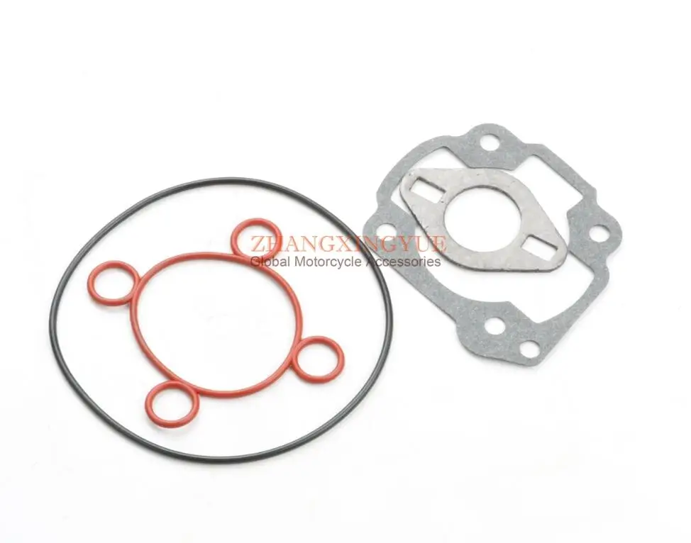 Cylinder gasket 50cc комплект цилиндров и головки цилиндров и прокладка цилиндра и коленчатый вал для YAMAHA Jog RR Aerox Naked R CS 50cc LC CAT 40 мм/10 мм - Цвет: Cylinder gasket