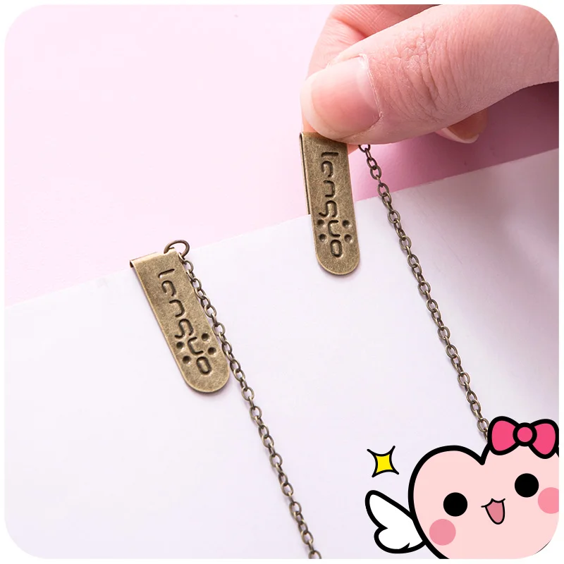 Цветной металлический перо мультфильм кошка собака Лебедь Закладки брелок белая