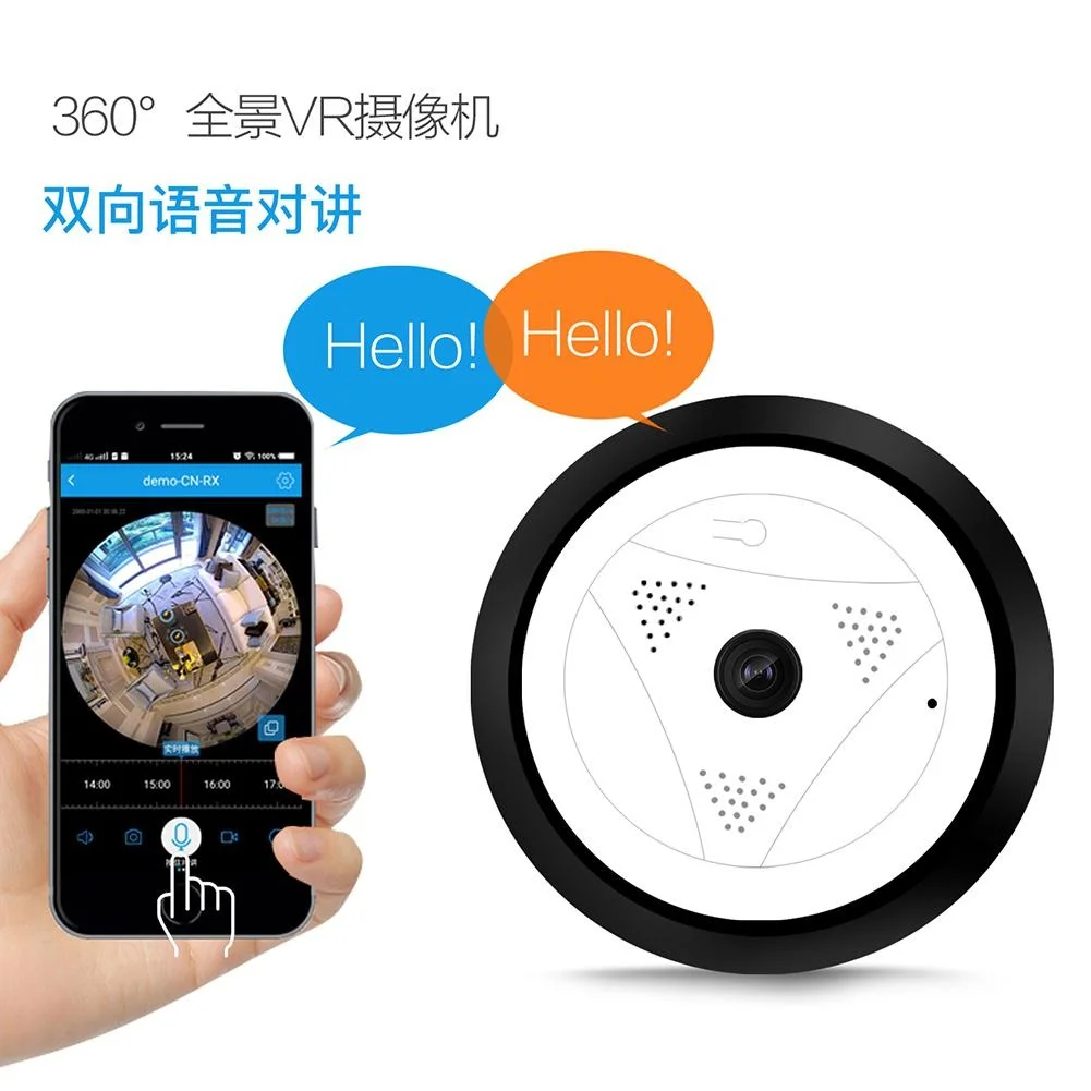 Прямая Фабрика мини беспроводная Wifi цифровая видеокамера 360 градусов панорамная
