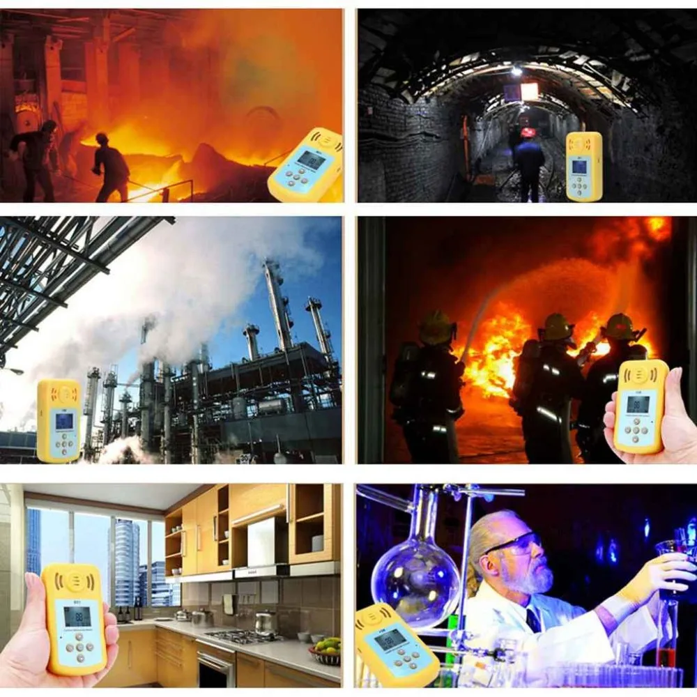 Газоанализатор с ЖК дисплеем мини измеритель угарного газа тестер цифровой