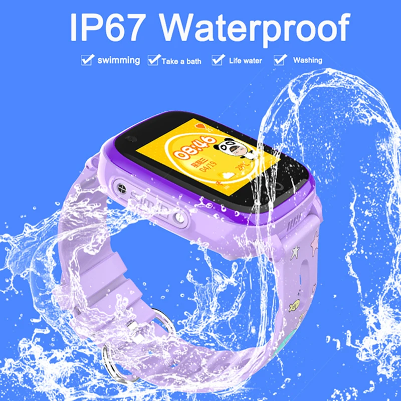 Smart Watch 4G for Child IP67 Waterproof GPS WIFI Postioning SOS Wechat Remote Monitor Smartwatch with Camera Support SIM card |