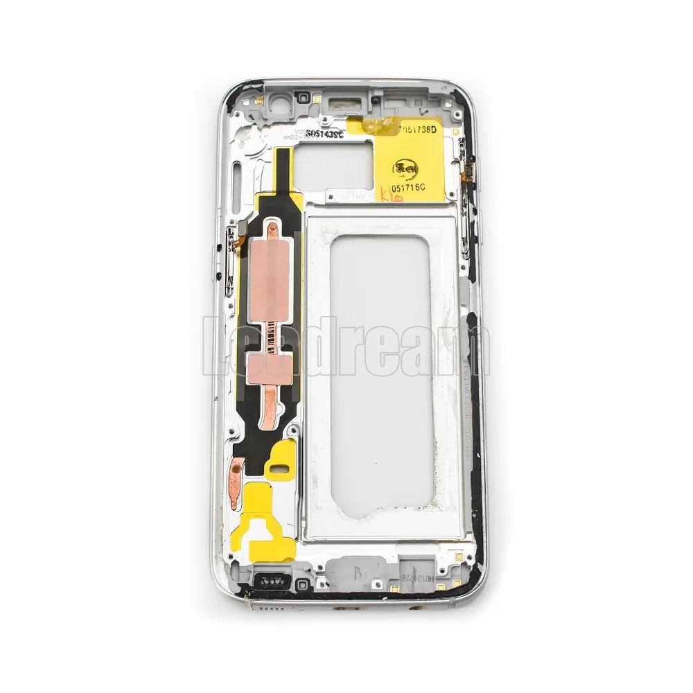 

20pcs/lot DHL For Samsung Galaxy S7 G930 G930F Middle Frame Housing Bezel Chassis Plate with side button and card tray