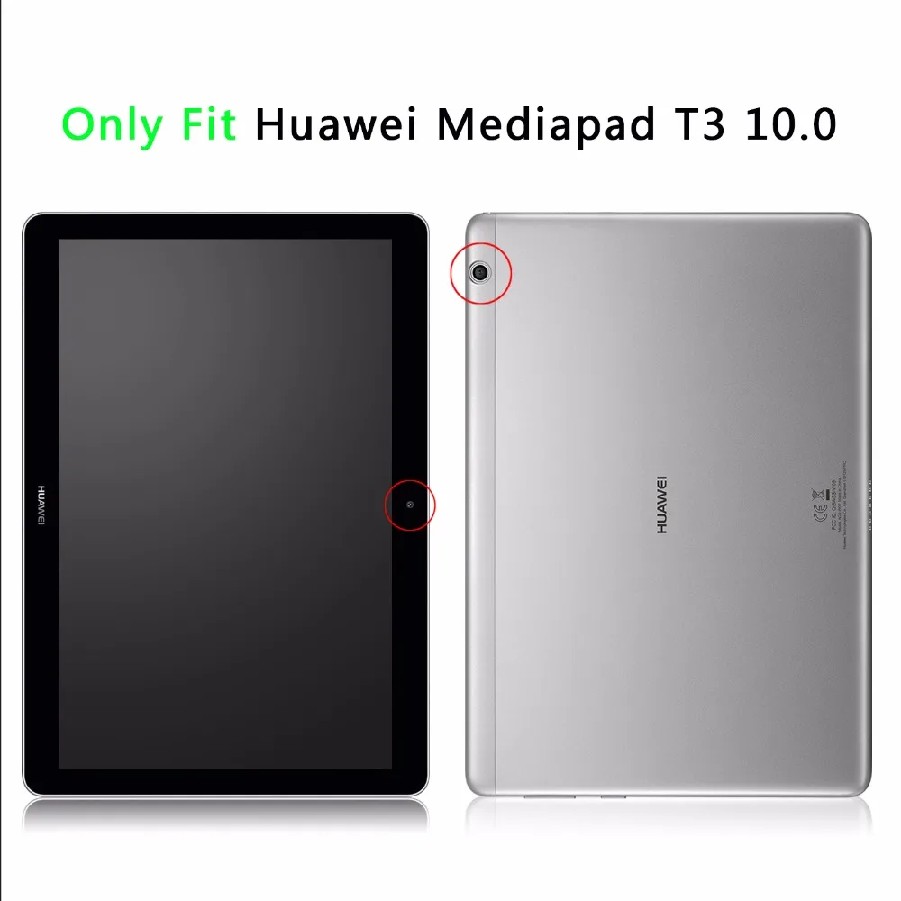 Умный чехол для Huawei Mediapad T3 10 9 6 AGS L09 L03 Модный планшета из искусственной кожи с