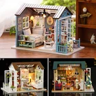 Кукольный дом CUTEBEE, Миниатюрный Кукольный дом сделай сам с деревянная мебель для дома игрушками для детей, подарок на день рождения Z007
