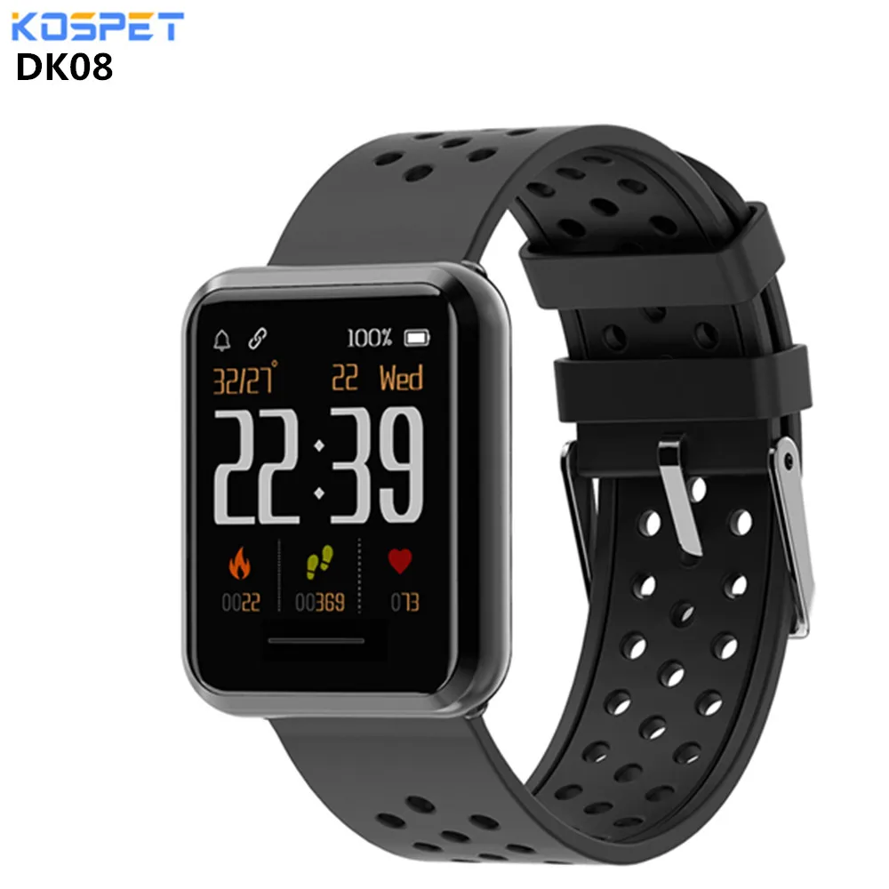 KOSPET DK08 1 28 &quotсенсорная кнопка умные часы Mulit спортивный режим Bluetooth IP67