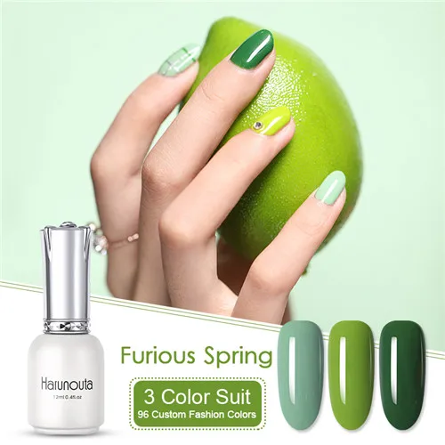 3pcs set4 Harunouta 12 мл один шаг 3 в 1 чистый УФ Гель-лак удаляемый путем отмачивания лак красочный красный золотой Кот 3D глаз лак для ногтей, маникюр 3 шт набор - Цвет: 3pcs set4