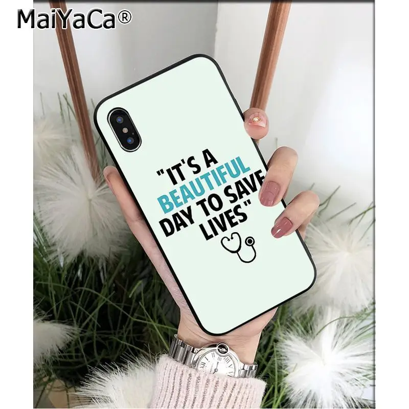 MaiYaCa медицинский клиент высокого качества чехол для телефона для Apple iPhone 8 7 6 6S Plus X XS MAX 5 5S SE XR