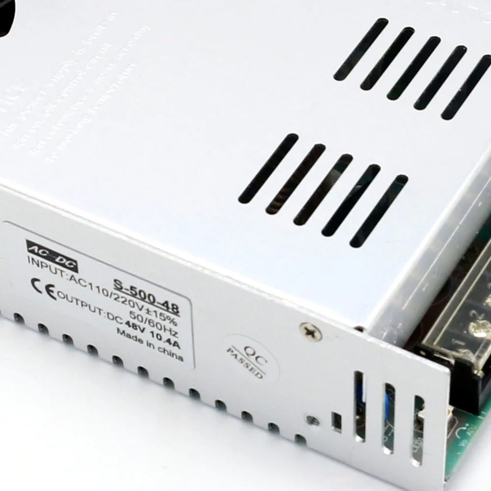 Импульсный источник питания DC 48V 10A 480W 500W Регулируемый ac к dc smps fonte 48v Универсальный