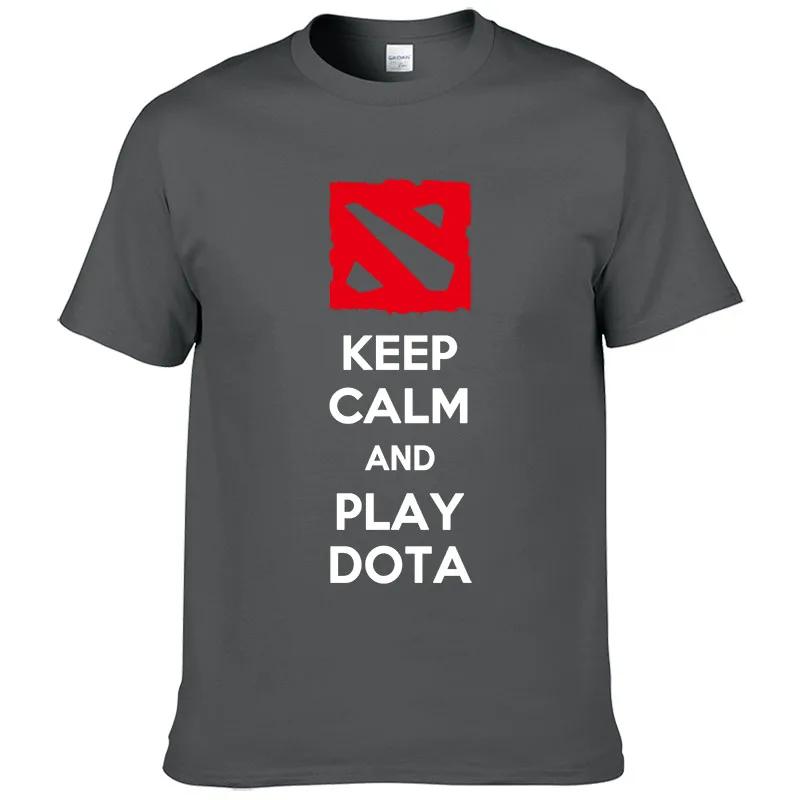 Футболка Defense of the Ancient Мужская футболка DOTA 2 с мультиплеером из хлопка круглым