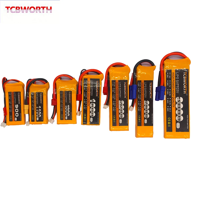 2 шт. новый аккумулятор 3S 11 1 V 900mAh 40C Max 80C RC LiPo battery для радиоуправляемого дрона