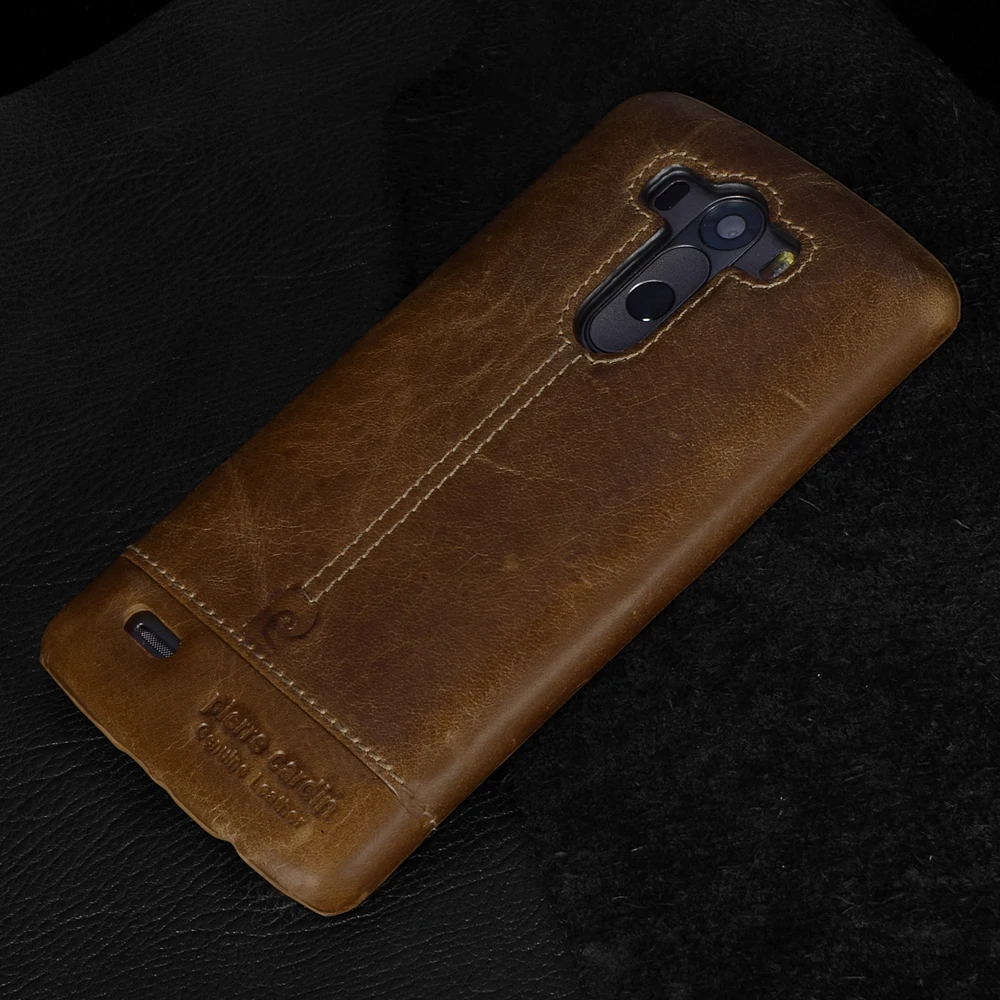 Чехол Pierre Cardin из натуральной кожи для LG G5 роскошный классический противоударный