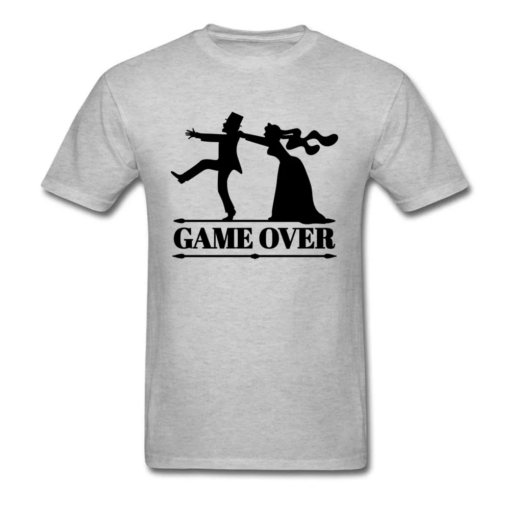 Футболка Game Over для мужчин топ невесты Одежда Для холостяка смешные футболки