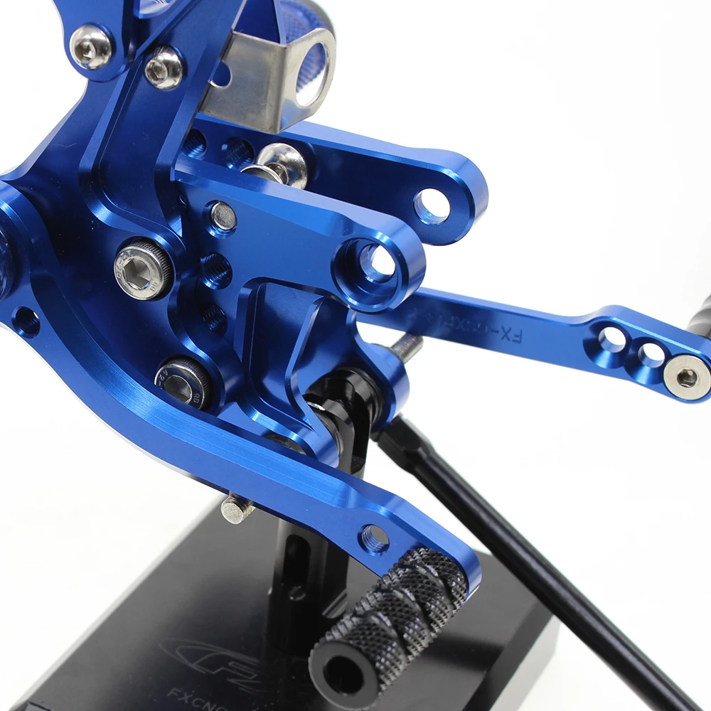 CNC Алюминиевые Регулируемые подножки для мотоцикла задний Набор ножная педаль