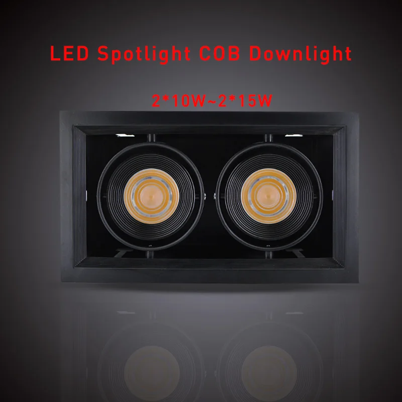 1 шт. энергосберегающие Черные Квадратные AR70 Высокое качество LED COB Диммируемые