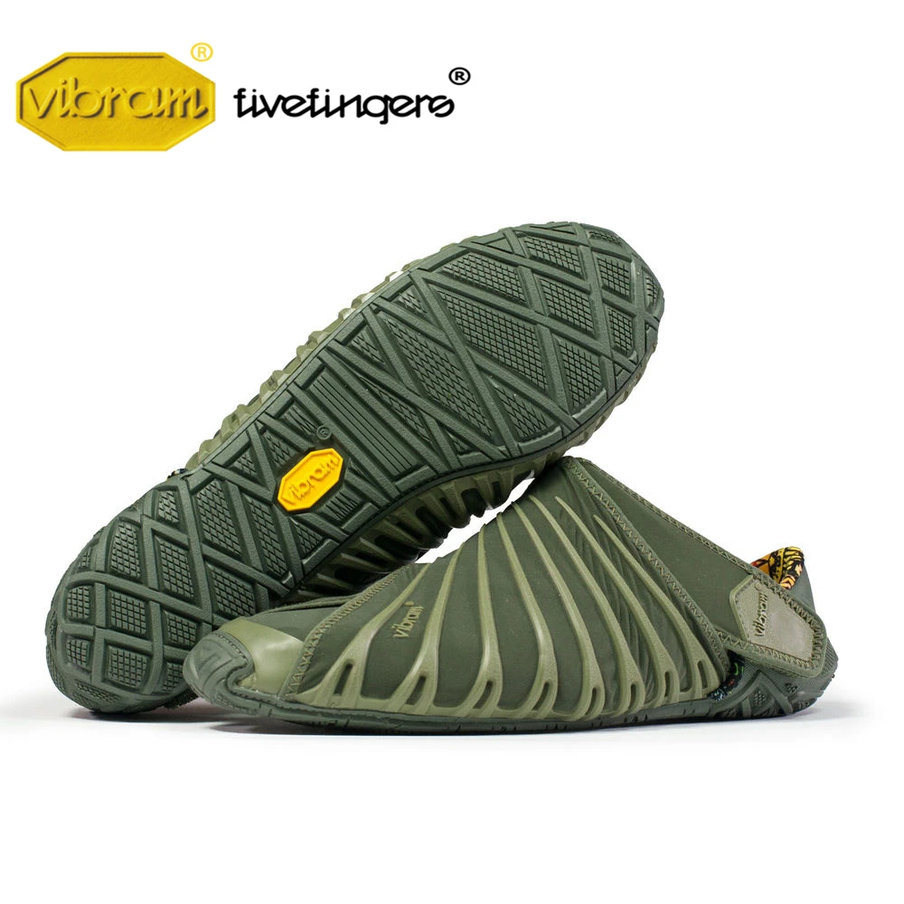 Vibram FUROSHIKI Stretch Fabric Men Wrap Shoes Walking Sports Super Light Five Fingers Running Portable Folding Sneakers