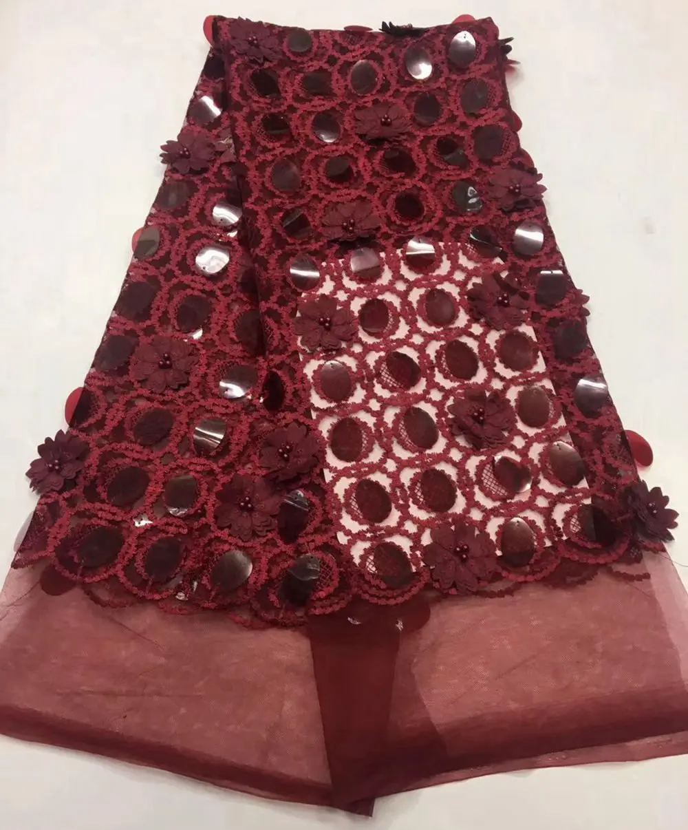 Новейшая Высококачественная вышитая нигерийская кружевная ткань африканская