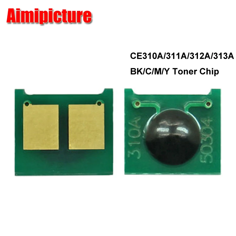 Чип картриджа с тонером 126A CE310A 311A 312A 313A 310A для принтера HP CP1025 M175 M275 детали BK C M Y 5