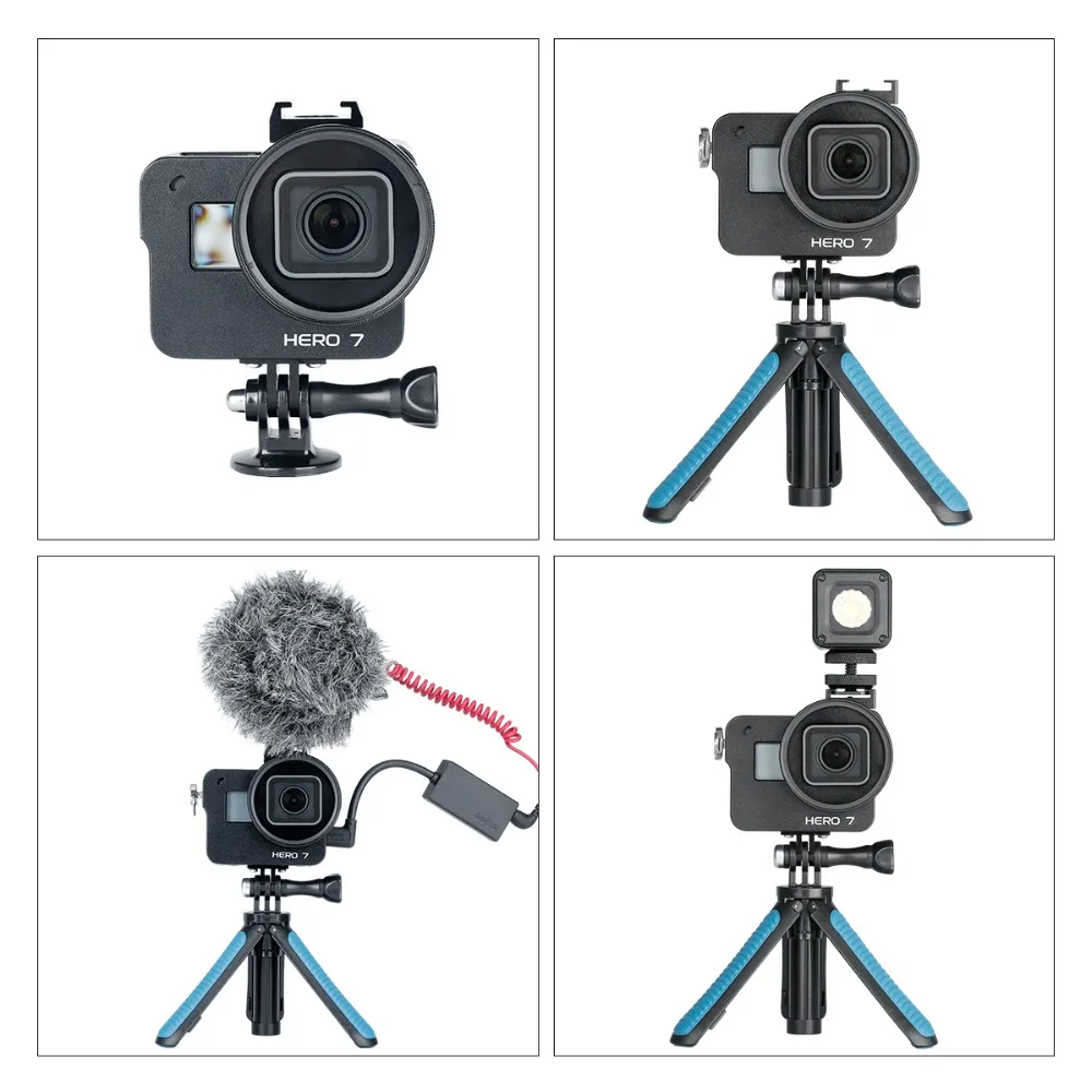 Защитная рамка для камеры Gopro Cage Hero 7 6 5 с фильтром аксессуары экшн горячим