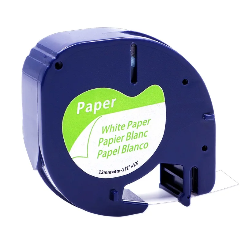White Paper Tape Fimax 91201 совместимый для лента DYMO letratag 91200 12267 DYMO пластиковый этикетировщик 91203 16951 DYMO тканевая лента 18771 - Цвет: White Paper Tape