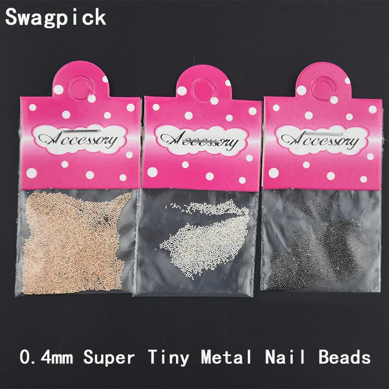 Маленькие металлические бусины Swagpick 0 4 мм 1 упаковка розовые золотые черные