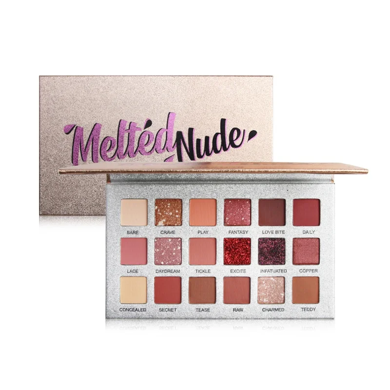 Палитра теней для век 18 цветов с блестками водонепроницаемый пигмент глаз Шиммер