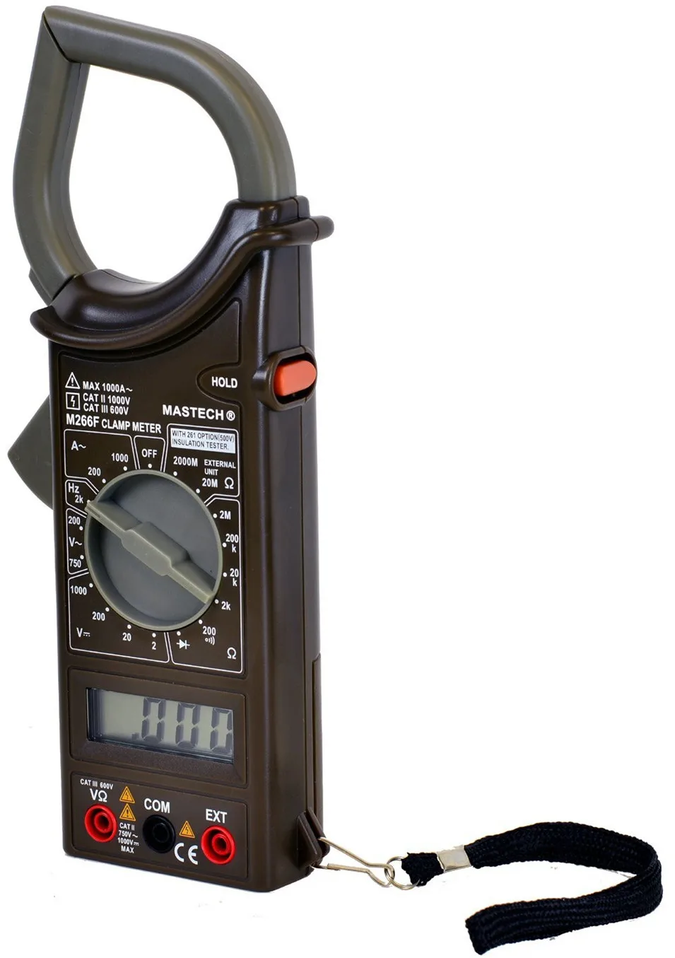 MASTECH m266f цифровой клещи 3 1/2 ЖК дисплей AC DC Напряжение Частота тока сопротивление