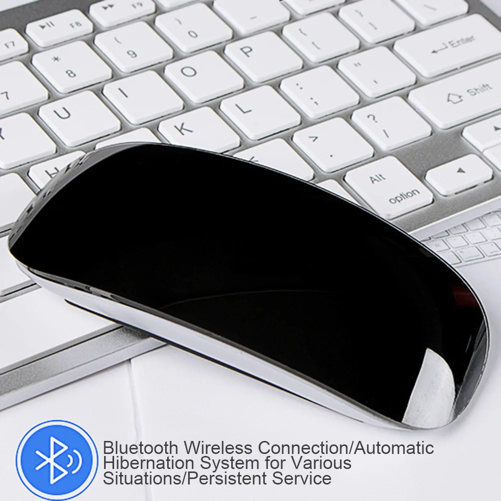

Portable 2.4G Bluetooth Mouse Slim Ultra-silent Optical Wireless Mouse for Computer QJY99