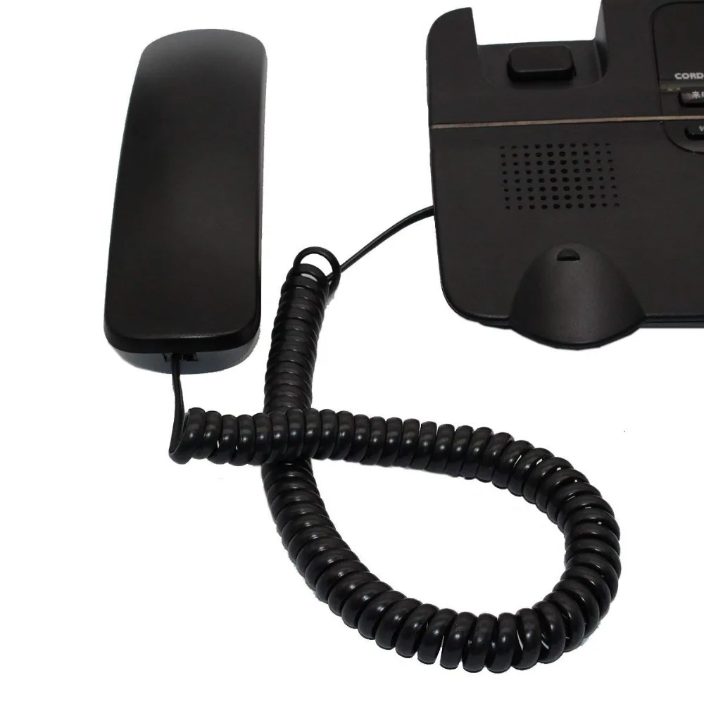 LBSC RJ9 Coiled Telephone Phone Handset Cord Cable 10FT Black | Компьютеры и офис