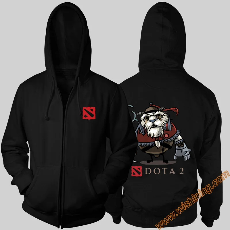 DOTA 2 Hero Gyrocopter Lina bristleback толстовки DOTA2 3xl большой размер полная молния толстовки с капюшоном Wishining - Цвет: 4