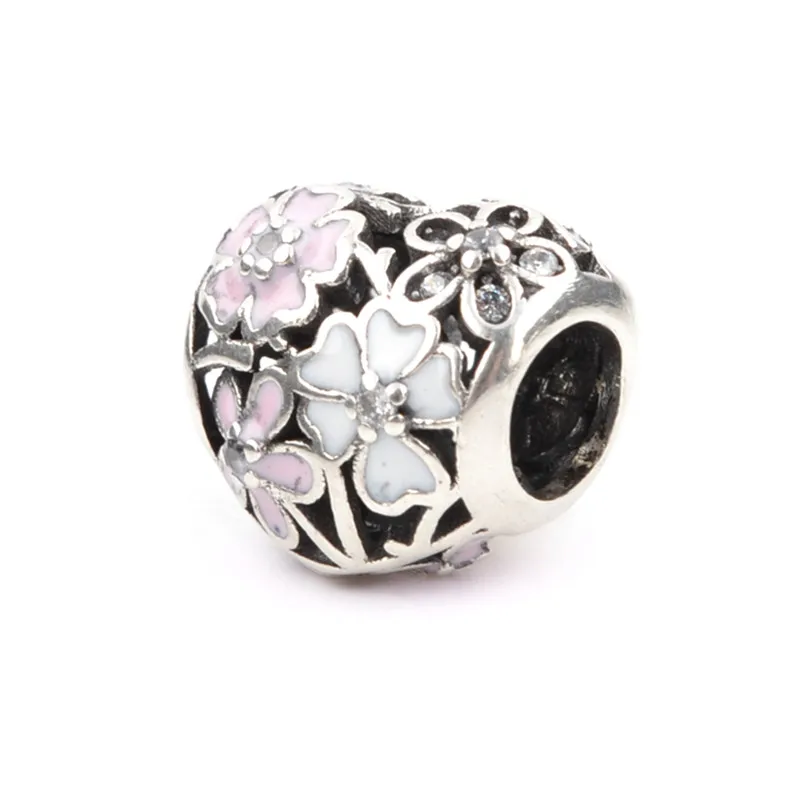 Счастливый сынок модные эмалированные подвески шарики из поэтического цветет