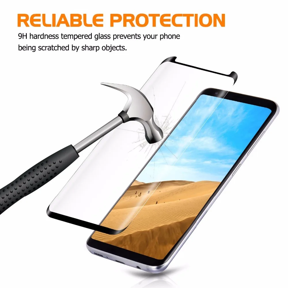 Закаленное стекло Gourde для samsung Galaxy S10 S9 S8 Note 10, Защитное стекло для экрана samsung note 8 9 S9 S8 Plus 9H