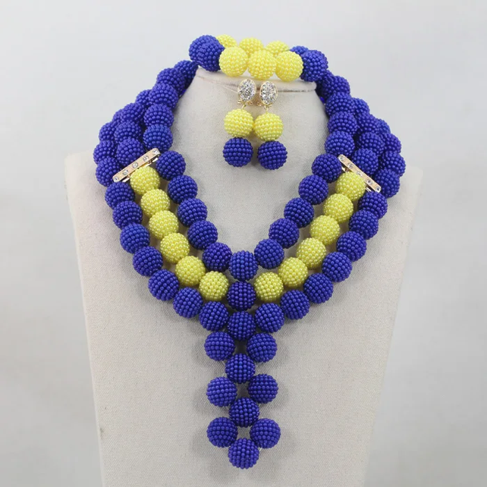 Trendy Royal Blue and Red Birthday Party Women Jewellery Set African Lace Fabric Costume Jewelry for Events Free ShipABL869 | Украшения и
