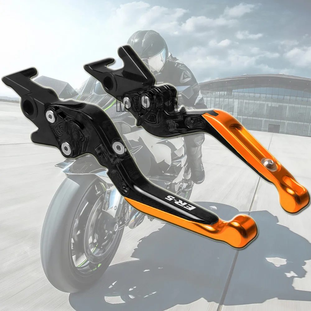 Для Kawasaki ER 5 ER5 рычаги тормозного сцепления мотоцикла CNC регулируемые складные