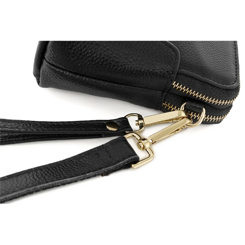 Женский клатч из натуральной телячьей кожи с 2 молниями|a205|bag bronzebag louis |