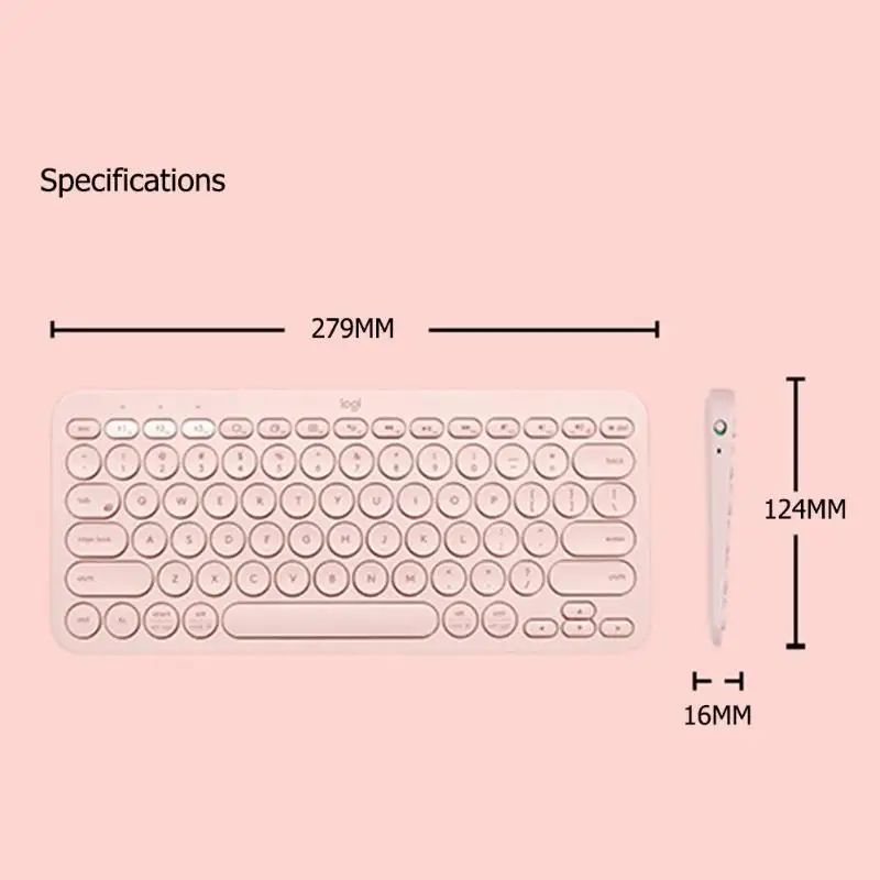 Беспроводная клавиатура logitech K380 с Bluetooth, портативная ультратонкая мини-клавиатура с несколькими устройствами для ПК, ноутбука, планшета, смартфона