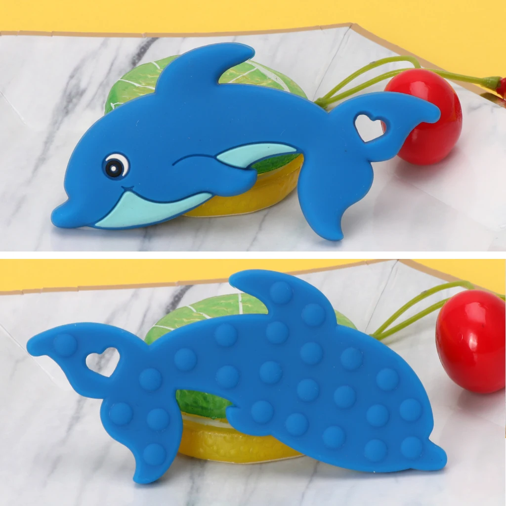 Детские Силиконовые Дельфин кроватки сенсорные игрушки DIY кормящих Аксессуары