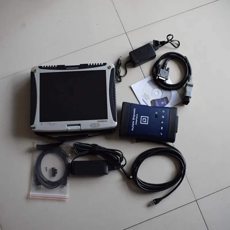 

2021 Mdi Diagnostic Scanner Multiple Wifi Scan Tool with Software in Laptop CF19 Touch Screen Ready to Work