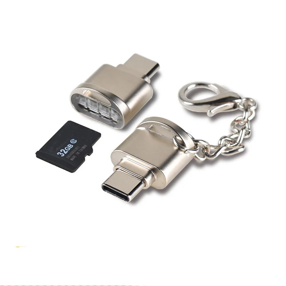 Новый мини-кардридер Type C Micro SD TF OTG адаптер USB 3 1 портативный 17Otc27 | Компьютеры и