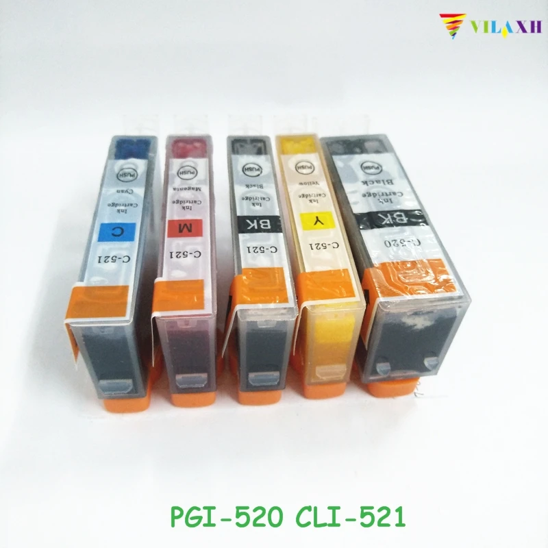 Vilaxh PGI-520 CLI-521 совместимый чернильный картридж для принтера canon принтерам PIXMA MP540