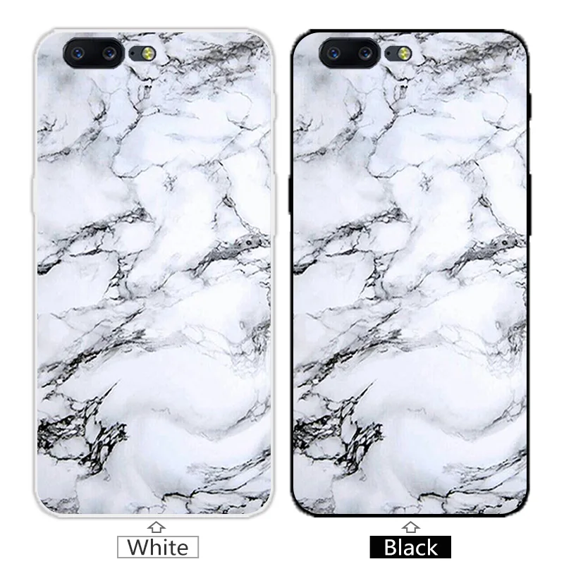 For One Plus 5 Five 1+5 Phone Case Black Back Matte Marbles Cover Soft TPU Silicon 5.5inch for Plus5 Fundas Coque |