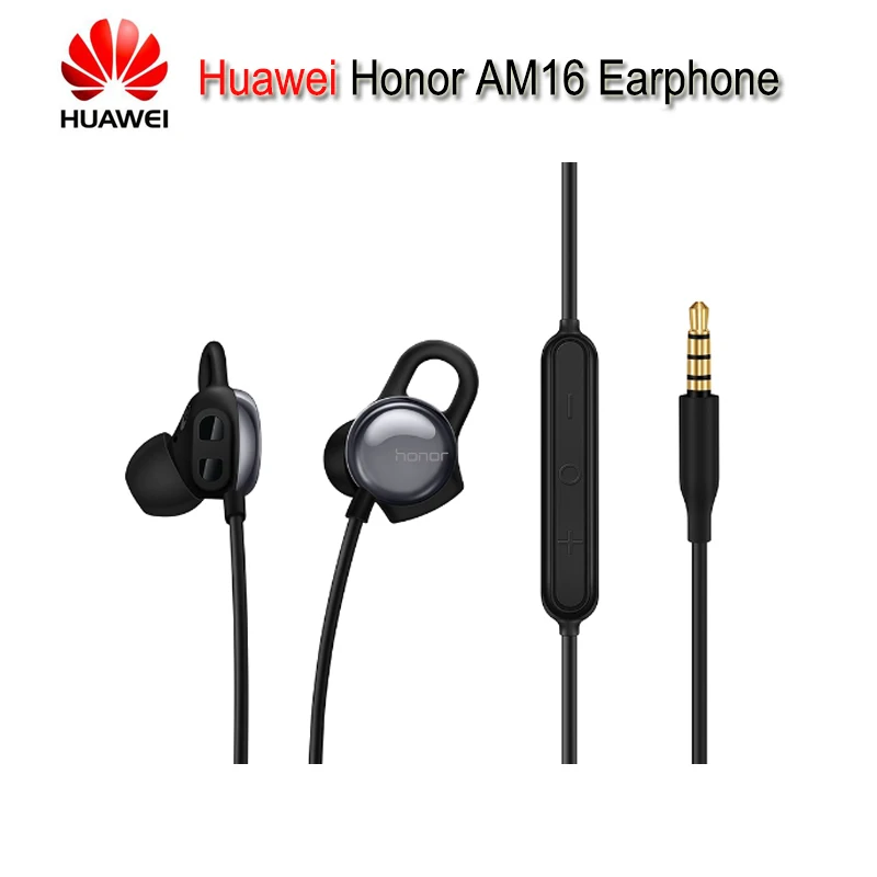 Оригинальные наушники Huawei Honor AM16 3 5 мм с микрофоном функцией пульсометра